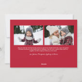 メリークリスマス書道台本シンプル3 Photo シーズンカード (裏面)