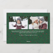 メリークリスマス書道台本シンプル4写真 シーズンカード (裏面)