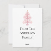 メリークリスマス書道台本ストリングライト シーズンカード (裏面)