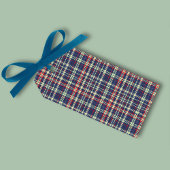 メリークリスマス書道台本ネイビーブループレイド ギフトタグ