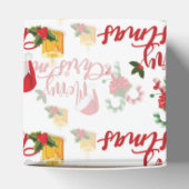 メリークリスマス書道台本 フェイバーボックス (上部)