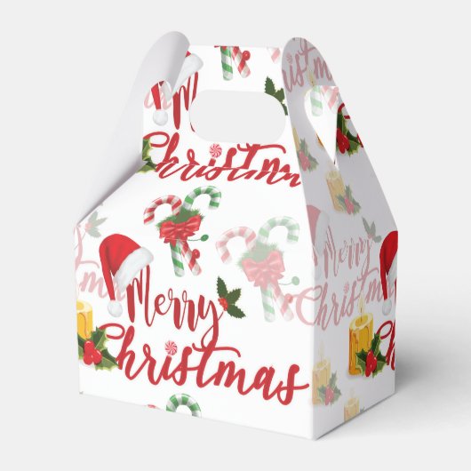 メリークリスマス書道台本 フェイバーボックス (正面サイド)