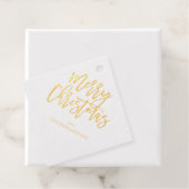 メリークリスマス書道名金ゴールド2 フェイバータグ (箱)