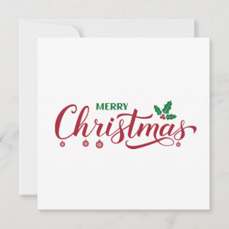 メリークリスマス書道手レタリング カード