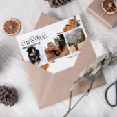 メリークリスマス書道柑橘系植物写真 シーズンカード