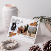 メリークリスマス書道柑橘系植物写真 シーズンカード