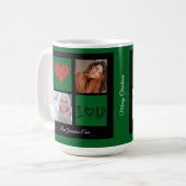 メリークリスマス最高のおばあちゃんの写真コラージュ コーヒーマグカップ (正面左)