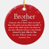 メリークリスマス最高のの定義 セラミックオーナメント (裏面)