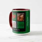 メリークリスマス最高のママの写真コラージュ マグカップ (正面左)