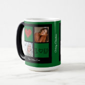 メリークリスマス最高のママの写真コラージュ モーフィングマグカップ (正面左)