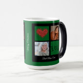 メリークリスマス最高のママの写真コラージュ モーフィングマグカップ (正面右)