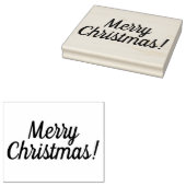 メリークリスマス木製ブロック取り付けゴムスタンプ ラバースタンプ (押印)