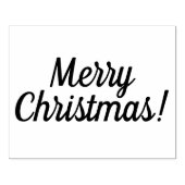 メリークリスマス木製ブロック取り付けゴムスタンプ ラバースタンプ (インプリント)