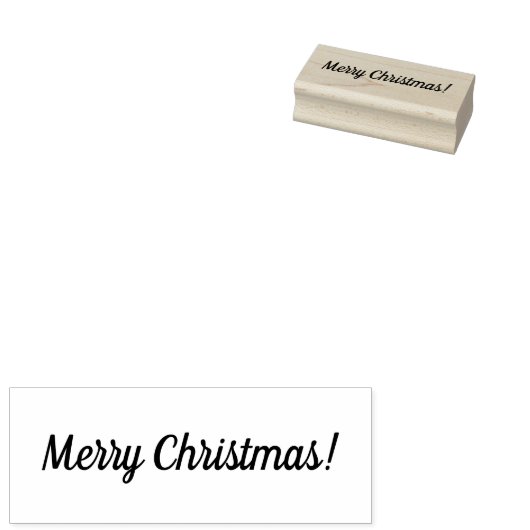 メリークリスマス木製ブロック取り付けゴムスタンプ ラバースタンプ (押印)
