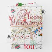 メリークリスマス来サンタの町へ ラッピングペーパーシート (インサイチュ)