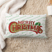 メリークリスマス枕 ランバークッション (ブランケット)