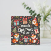 メリークリスマス林ファンタジーホリデーカード シーズンカード (スタンド正面)