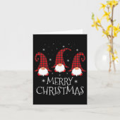 メリークリスマス格言おもしろいクリスマス格言グループファミー カード (黄色い花)