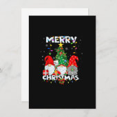 メリークリスマス格言おもしろいシャツファミリークリスマス 招待状 (正面/裏面)