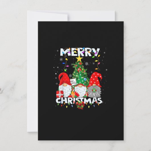 メリークリスマス格言おもしろいシャツファミリークリスマス 招待状 (正面)