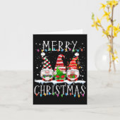 メリークリスマス格言おもしろいファミリークリスマス大人 カード (黄色い花)