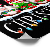 メリークリスマス格言おもしろいファミリークリスマス大人 ポスター (角)