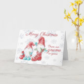 メリークリスマス格言おもしろい カード (黄色い花)