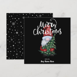 メリークリスマス格言とグリッタークリスマスツリー シーズンカード