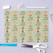 メリークリスマス格言とドット 薄葉紙 (クラフト)