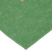 メリークリスマス格言インレッドストッキンググリーン金ゴールド テーブルクロス (アングル)