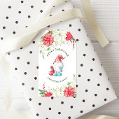 メリークリスマス格言エレガントホリデーフローラ ギフトタグ