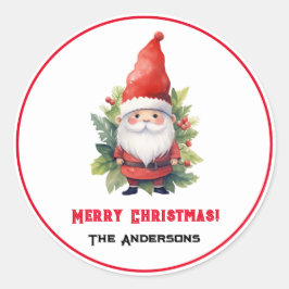 メリークリスマス格言カスタム ラウンドシール