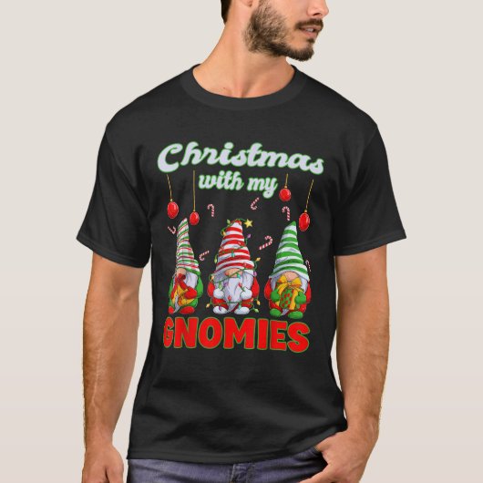 メリークリスマス格言クリスマスと私のノミー Tシャツ (正面)