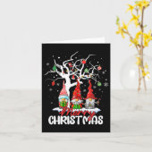 メリークリスマス格言クリスマスファミリーメンズウィメンズキッズ カード (黄色い花)