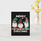 メリークリスマス格言クリスマスファミリーメンズ カード (黄色い花)