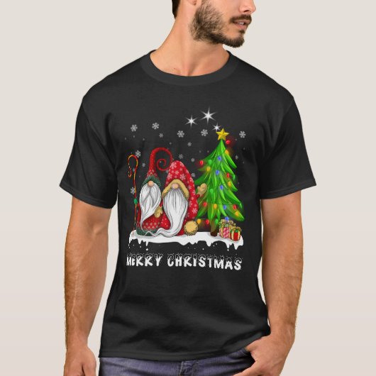 メリークリスマス格言クリスマスファミリーメンズ Tシャツ (正面)