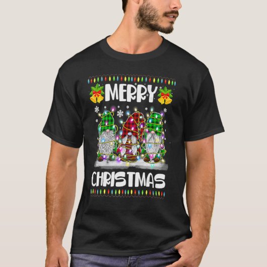 メリークリスマス格言クリスマスマッチングファミリー Tシャツ (正面)