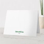 メリークリスマス格言グリーティングカード カード (裏面)