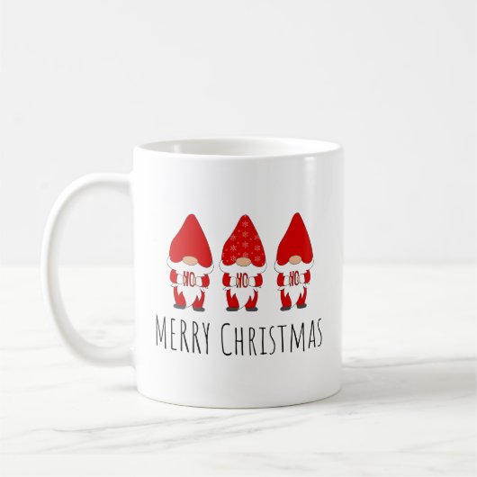 メリークリスマス格言コーヒーマグ コーヒーマグカップ (左)