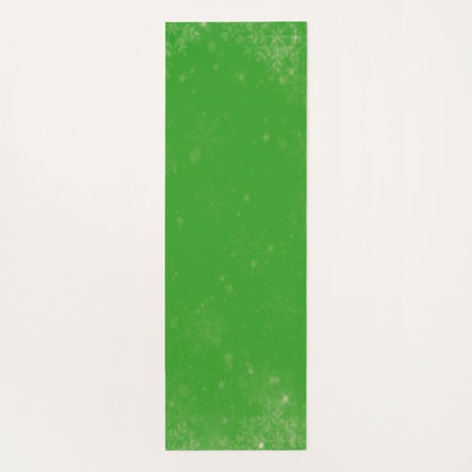 メリークリスマス格言ストッキングキャンディキャンズグリーン ヨガマット (裏面)