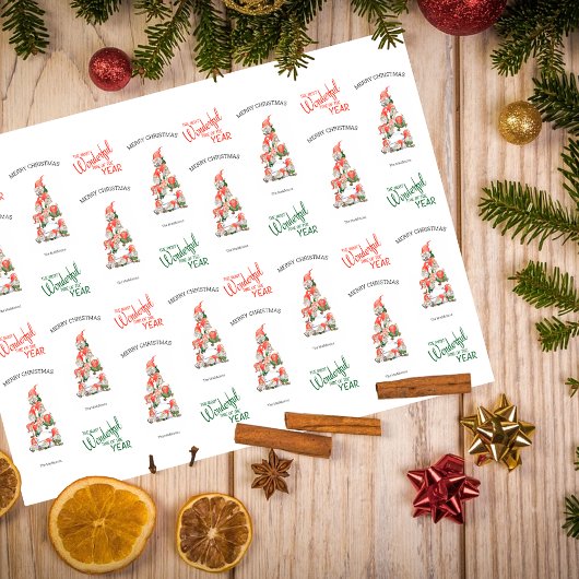 メリークリスマス格言ツリー素晴らしい年 薄葉紙