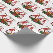 メリークリスマス格言トレンディーかわいいおもしろい休日 ラッピングペーパー (角)