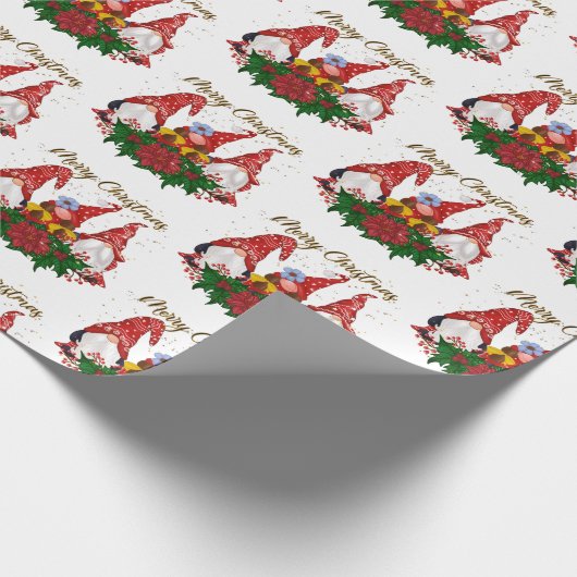 メリークリスマス格言トレンディーかわいいおもしろい休日 ラッピングペーパー (角)