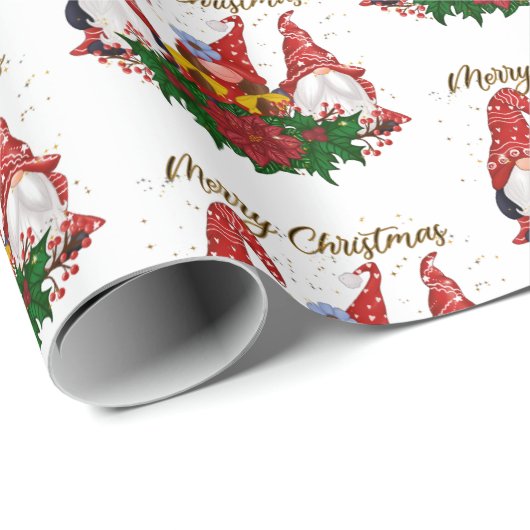 メリークリスマス格言トレンディーかわいいおもしろい休日 ラッピングペーパー (ロールコーナー)