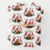 メリークリスマス格言トレンディーかわいい休日 ラッピングペーパーシート (インサイチュ)