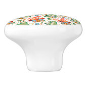 メリークリスマス格言ハウスキャンディーケーンカラフル セラミックノブ (側面)