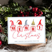 メリークリスマス格言パーソナライズされた事業 シーズンカード