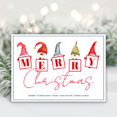 メリークリスマス格言パーソナライズされた事業 シーズンカード