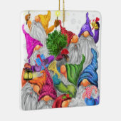 メリークリスマス格言パーティーおもしろいスケッチ セラミックオーナメント (右)