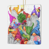 メリークリスマス格言パーティーおもしろいスケッチ セラミックオーナメント (左)